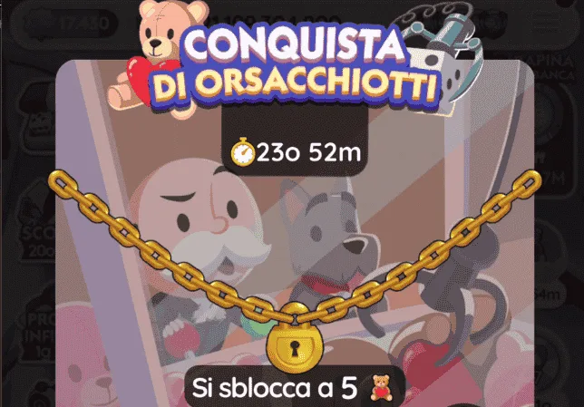 Evento Conquista Di Orsacchiotti Monopoly Go (Elenco dei Premi)